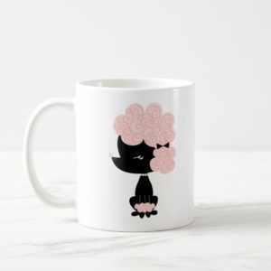 Cartoon French Poodle Coffee Mug