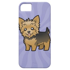 Cartoon Yorkshire Terrier (short hair no bow) Case-Mate iPhone Case