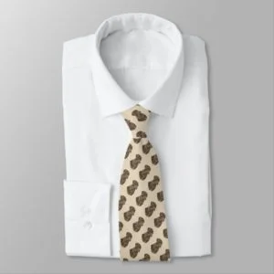 chocolate brown labrador retreiver dog portrait neck tie