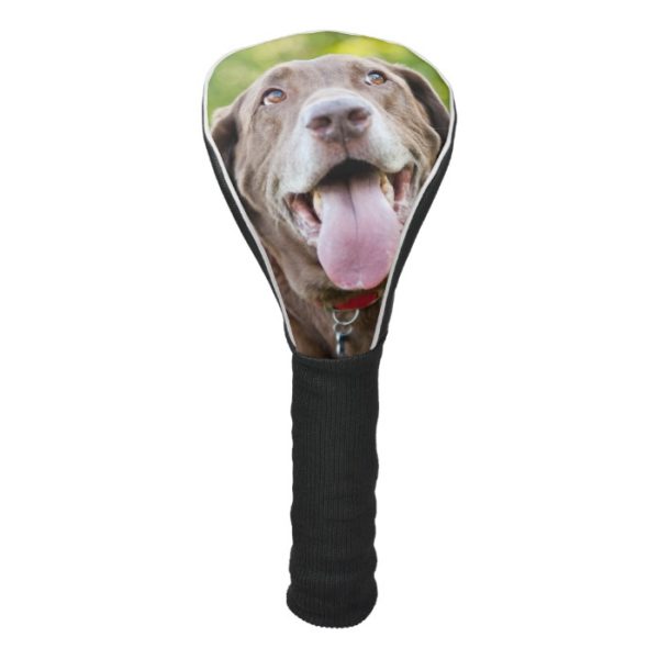 Chocolate Lab Dog Golf Head Cover
