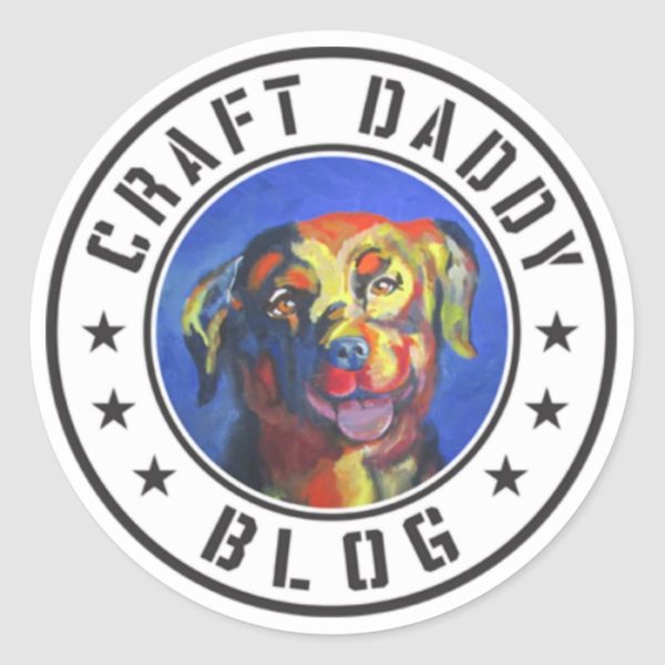 Craft Daddy Blog Logo Stickers