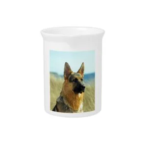 Customizable German Shepherd Dog Pitcher