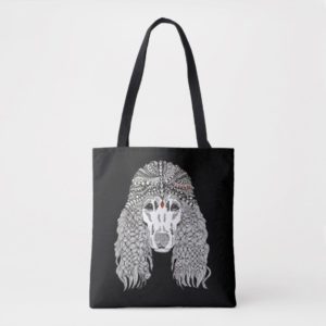 Cute and Adorable Poodle Tote Bag