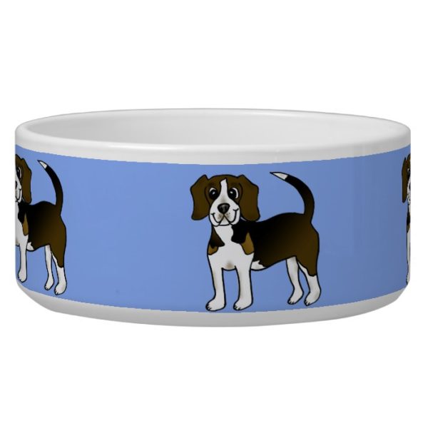 Cute Beagle Pet Dog Food Bowl