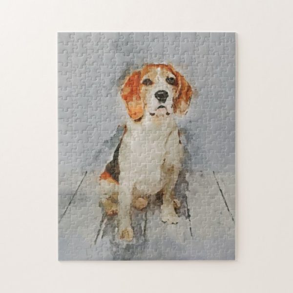 Cute Beagle Portrait Jigsaw Puzzle