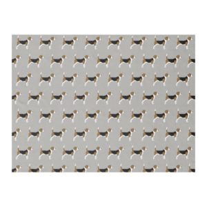 Cute Beagles Pattern Pet Dog Lover's Grey Fleece Blanket