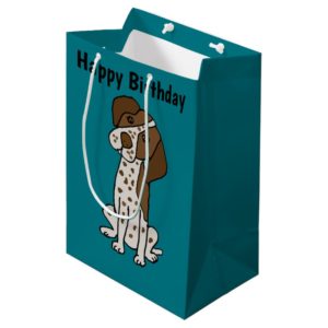Cute German Shorthaired Pointer Puppy dog Medium Gift Bag