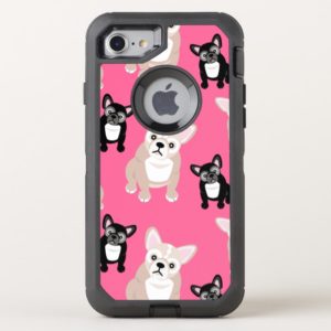 Cute Pink Frenchies French Bulldogs OtterBox iPhone Case