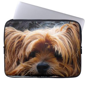 Cute Yorkshire Terrier Dog Laptop Sleeve