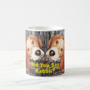 Did You Say Rabbit? Beagle Woodland Mug