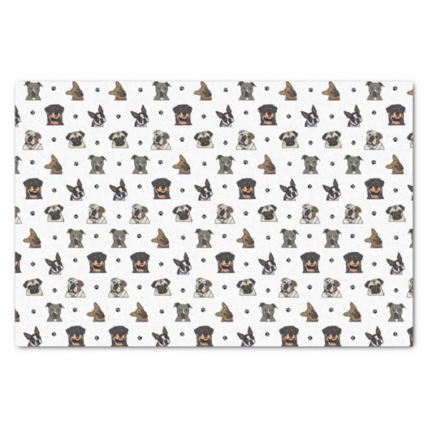 Dogs and Paws Tissue Paper