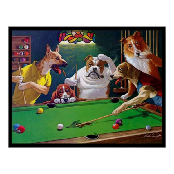 Dogs Playing Pool - Jack the Ripper Poster