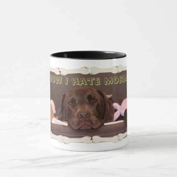Drowsy Chocolate Labrador Retriever With Toys Mug