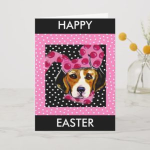 Easter Beagle Holiday Card