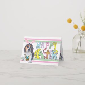 Easter Beagle Puppy Holiday Card