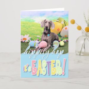 Easter - Weimaraner - Ben Holiday Card