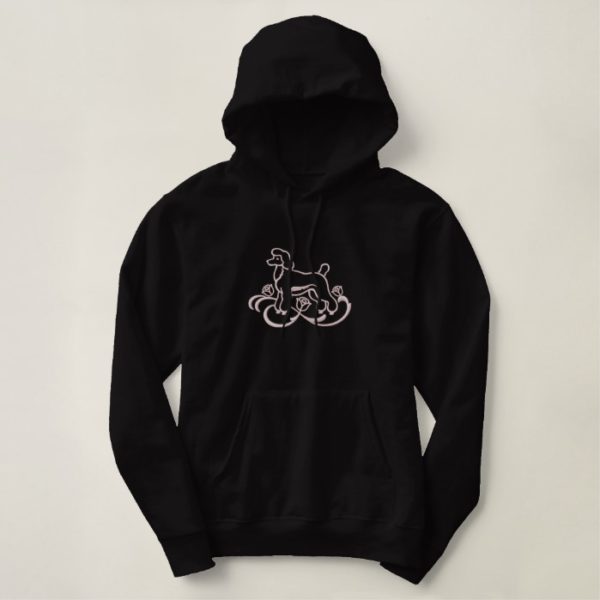 Embroidered Poodle Embroidered Hoodie