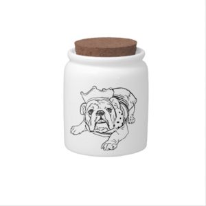 English bulldog cookie jar