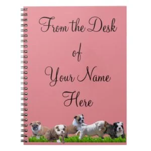 English Bulldog Notebook