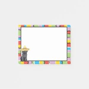 Fiesta Black Lab Post-it Notes