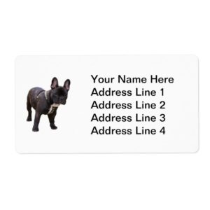 French Bulldog Address Labels