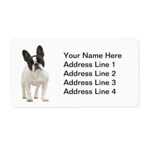 French Bulldog Address Labels