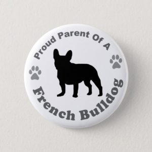 French Bulldog Button