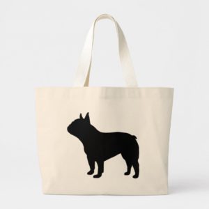 French Bulldog Gear` Large Tote Bag