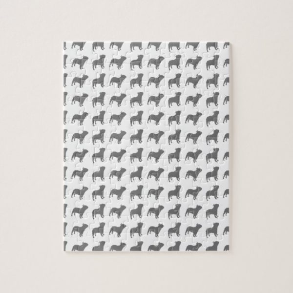 French Bulldog Pattern Jigsaw Puzzle
