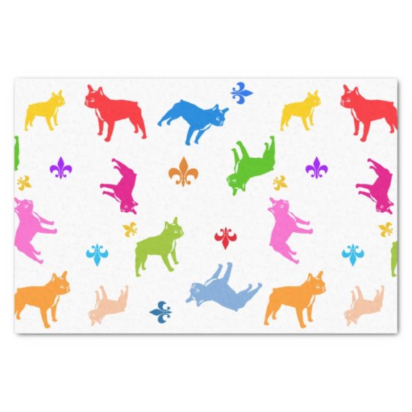 French Bulldog pattern Tissue Paper