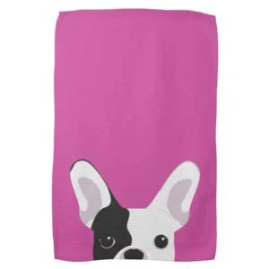 French Bulldog Portrait Kitchen Towel