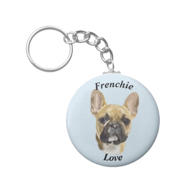 French Bulldog Puppy Keychain