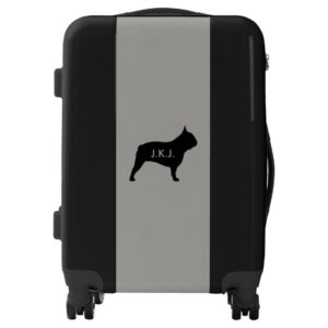 French Bulldog Silhouette Personalized Luggage