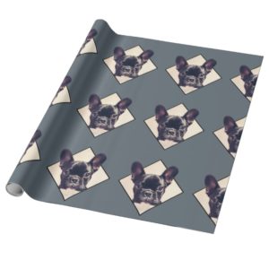 French Bulldog wrapping paper
