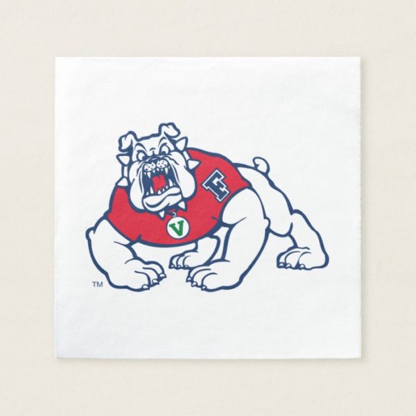 Fresno State Bulldog Paper Napkin