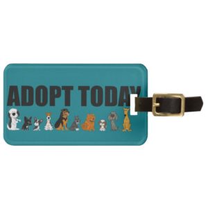Funny Adopt Today Pet Pet Rescue Artwork Luggage Tag