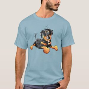 Funny Rottweiler Cartoon T-Shirt