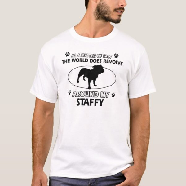 Funny staffy designs T-Shirt