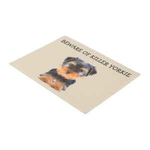 Funny Yorkie Dog Breed Doormat