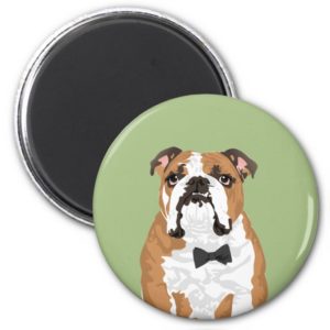 Gentleman English Bulldog Magnet for Dog Lovers