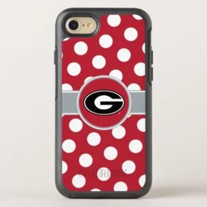 Georgia Bulldogs Logo | Polka Dots OtterBox iPhone Case
