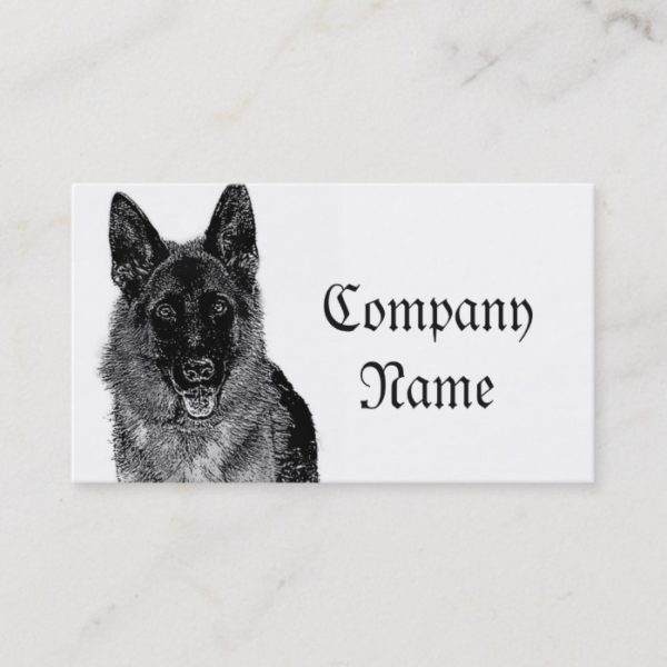 German Shepherd business cards