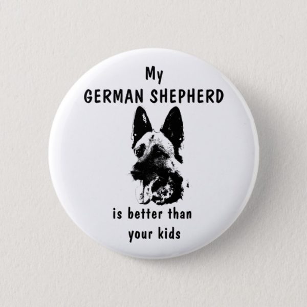 German Shepherd button