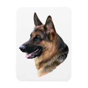 German Shepherd Dog head Magnet