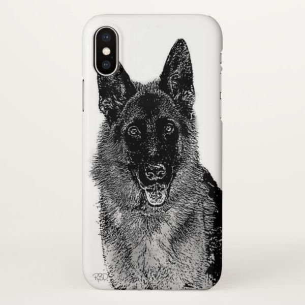 German Shepherd dog iphone x case
