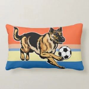 german shepherd dog lumbar pillow