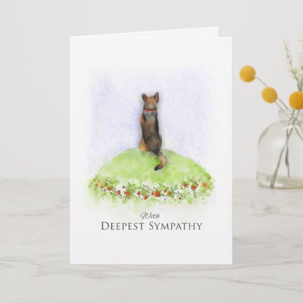 German Shepherd Dog Sympathy Card