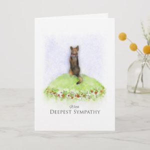 German Shepherd Dog Sympathy Card