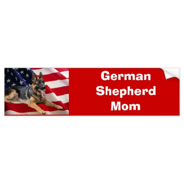 German Shepherd Mom Bumper Sticker