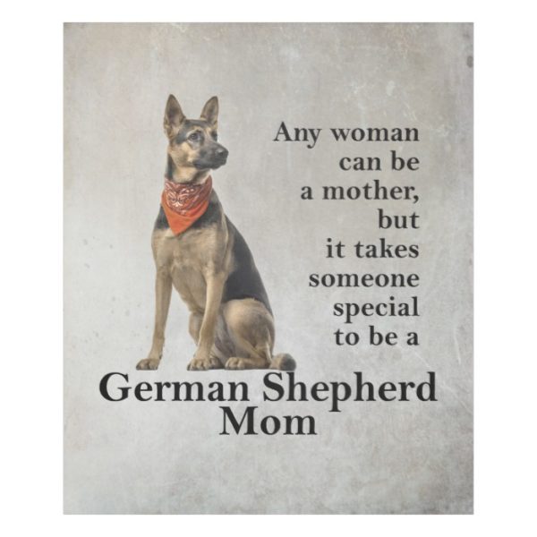 German Shepherd Mom Fleece Blanket